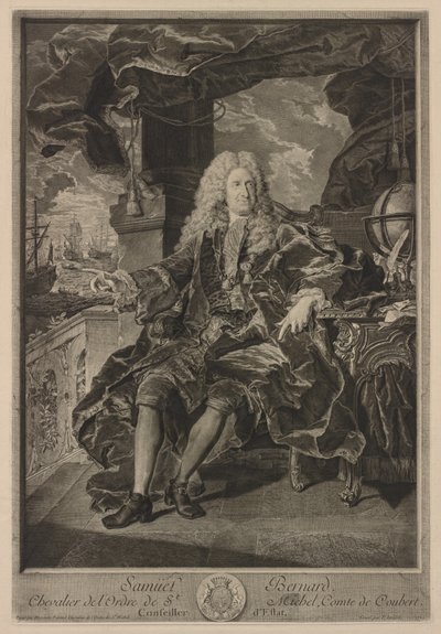 Samuel Bernard. by Pierre Imbert Drevet