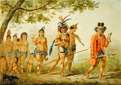 Bir kabilenin yürüyüşü, 1839 dolayları (kağıt üzerine suluboya) by Pierre J. Benoit