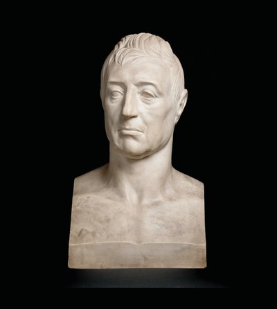 Marie-Joseph-Gilbert du Motier, Marquis de Lafayette büstü by Pierre Jean David dAngers