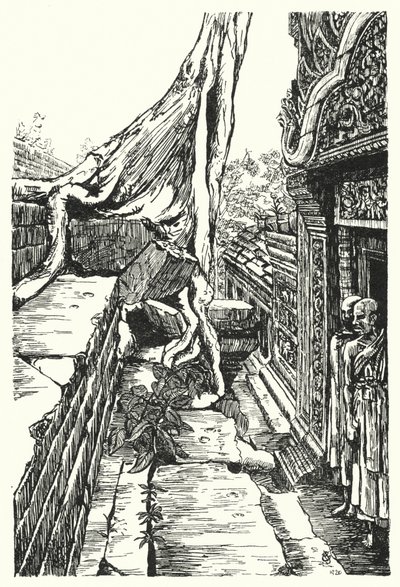 İkinci katta, Baphuon (gravür) by Pierre Jeannerat de Beerski