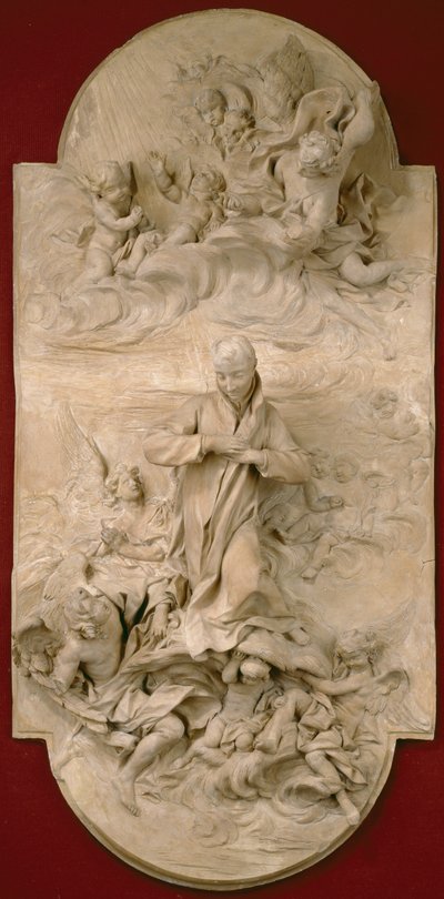 S. Luigi Gonzaga in Glory, 1696 dolayları (pişmiş toprak) by Pierre Legros