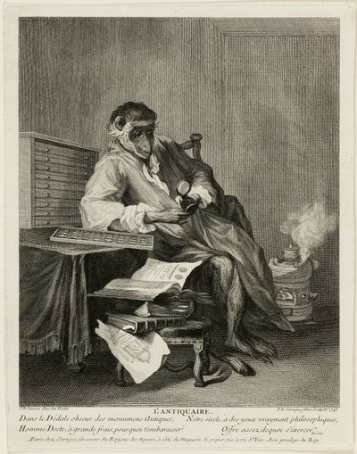 Maymun antikacı by Pierre Louis de Surugue