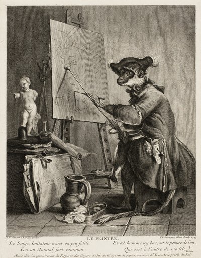 Maymun Ressam by Pierre Louis de Surugue