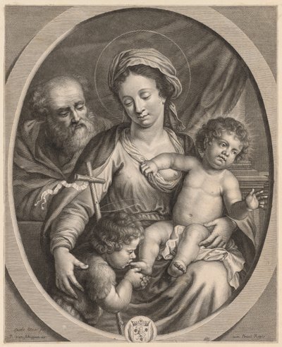 Kutsal Aile ve S. John by Pierre Louis van Schuppen