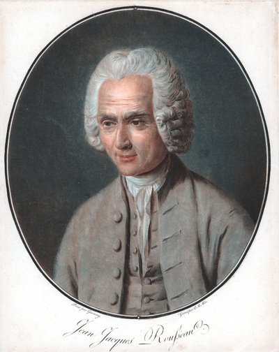 Jean-Jacques Rousseau 1712-78, Fransız siyaset filozofu by Pierre Michel Alix