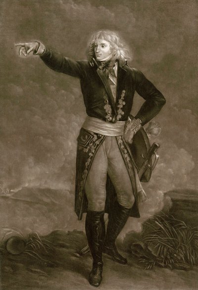 Napolyon Bonapart İtalya Ordusu Başkomutanı olarak (1796-1797) - Pierre Michel (Pierre-Michel) Alix tarafından gravür (1762-1817) by Pierre Michel Alix