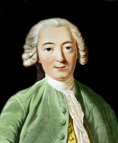 Claude-Adrien Helvetius'un Portre Gravürü (1715-1771) İngiliz filozof - Pierre Michel Alix'ten sonra gravür by Pierre Michel Alix