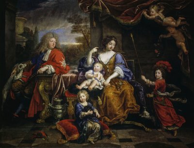 Fransa Büyük Veliahtı ve ailesi by Pierre Mignard