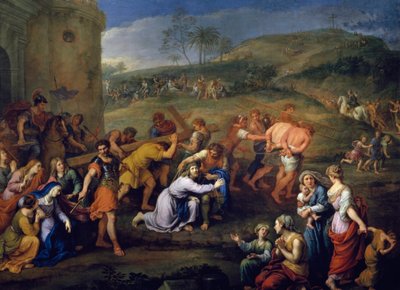 "Jesus sur le chemin du calvaire" (Çarmıhın taşınması) Pierre Mignard (1612-1695) 1687 Paris, Louvre Müzesi by Pierre Mignard