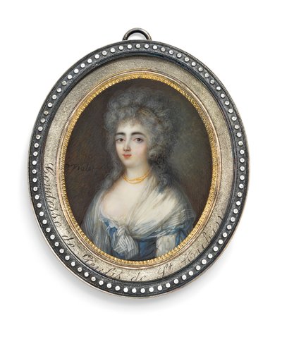 Stéphanie Félicité Ducrest de Saint-Aubin, Genlis Kontesi by Pierre Noel Violet