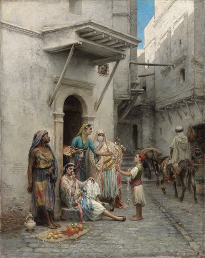 Genç Çiçek Satıcısı; genç çiçek tüccarı by Pierre Outin