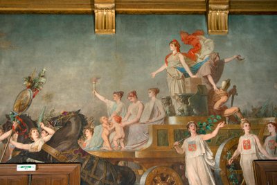 Fresk “”Cumhuriyetin Zaferi”” by Pierre Paul Lêon Glaize