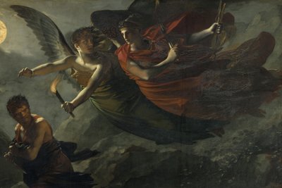 Detay: Suçun Peşinde Adalet ve İlahi İntikam by Pierre Paul Prudhon