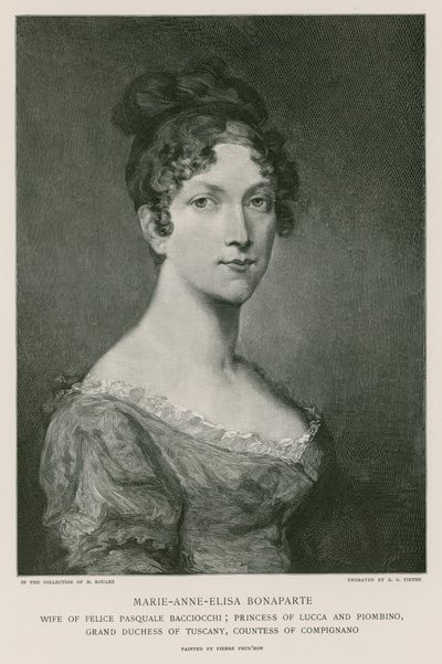 elisa bonapart by Pierre Paul Prudhon