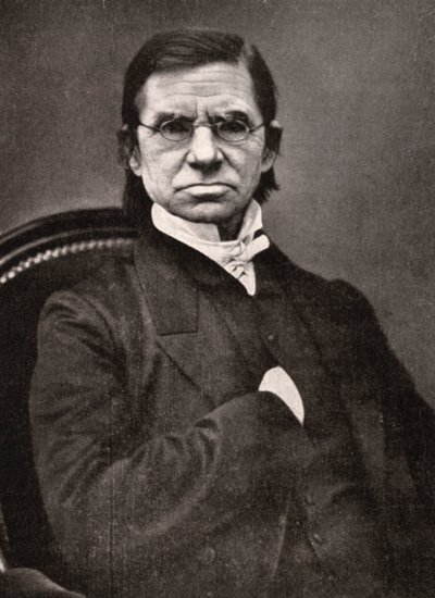 Emile Littre, Fransız sözlükbilimci ve filozof, 19. yüzyıl by Pierre Petit