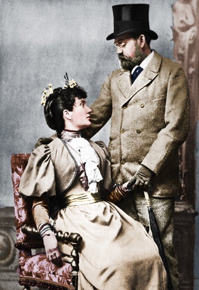 Emile Zola ve Jeanne Rozerat, c1890, 1939 by Pierre Petit