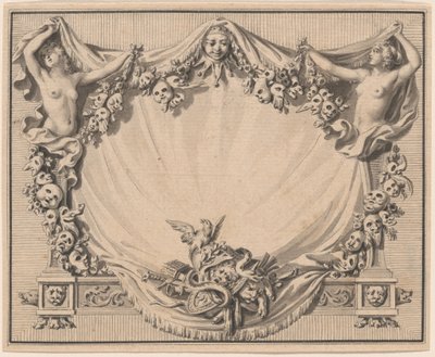 Tiyatro Maskeli Bir Kartuş by Pierre Philippe Choffard