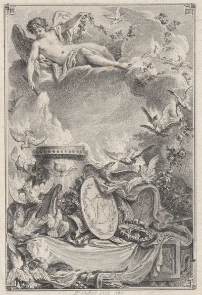 Bir evliliğin hatıra parası, 1780. by Pierre Philippe Choffard