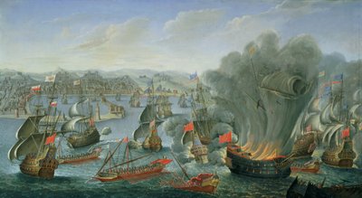 Naval Battle with the Spanish Fleet  by Pierre Puget