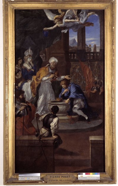 Clovis Vaftizi I (465-511), 25 Aralık 496, Aziz Remi, Reims arifesi (tuval üzerine yağlı boya) by Pierre Puget