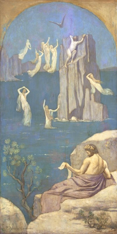 Prometheus (tuval üzerine yağlı boya) by Pierre Puvis de Chavannes