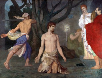 Puvis de Chavannes, Pierre Cecil (1824-1898) Vaftizci Yahya