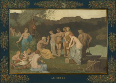 Dinlenme, ç. 1863. by Pierre Puvis de Chavannes