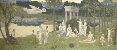 Kutsal Koru, Sanatın ve İlham Perilerinin Sevgilisi, 188489. by Pierre Puvis de Chavannes