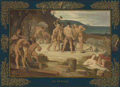 İş, ç. 1863. by Pierre Puvis de Chavannes