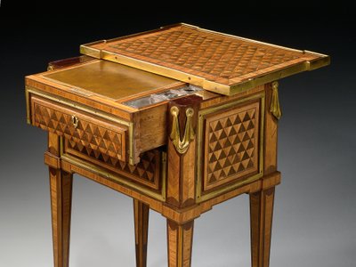 Louis XVI tablosunun detayı a ecrire (ahşap) (ayrıca bkz. 463019) by Pierre Roussel