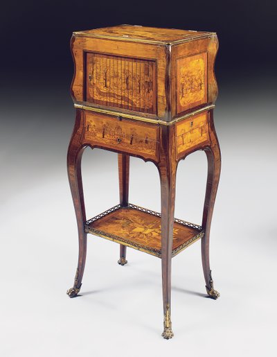 Louis XV sekreter kuyumcu by Pierre Roussel