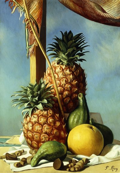 Ananaslı Natürmort; Doğa Morte avec Ananas by Pierre Roy