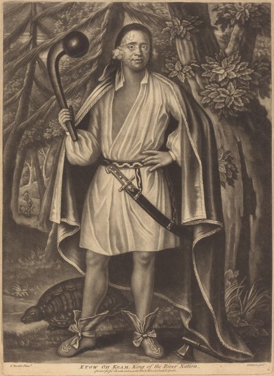 Etow oh Koam, Nehir Ulusu Kralı by Pierre Simon II after John Verelst