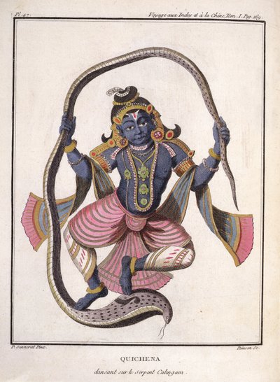 Krishna, Poisson tarafından oyulmuş, 1782