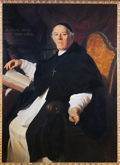 Don Cesare Benvenuti, abbe general de la congregation des chanoines de Latran - Don Cesare Benvenuti ... by Pierre Subleyras