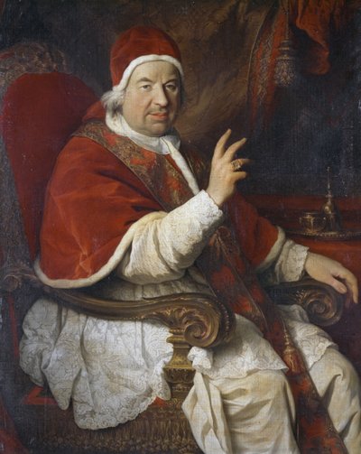 Papa XIV. Benedict'in Portresi (1675-1758), Pierre Subleyras'ın (1699-1749) tablosu by Pierre Subleyras