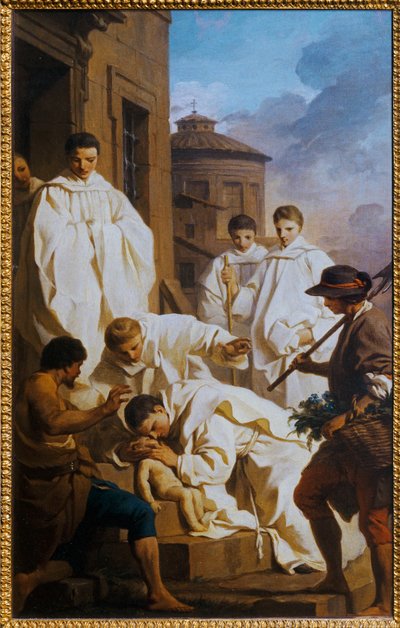 Saint Benoit ressuscite un enfant - Aziz Benedict bir çocuğu diriltiyor ... by Pierre Subleyras