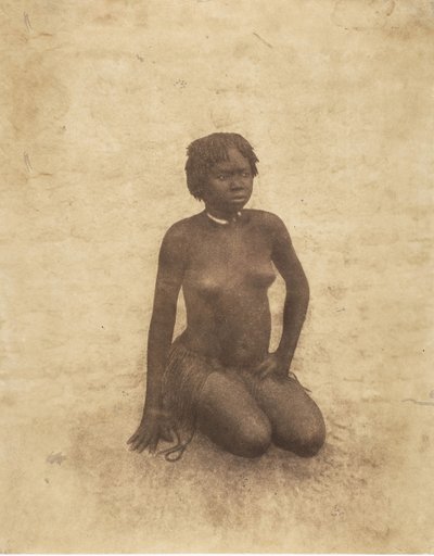 Genç Nuba Kadın, 1853-54. by Pierre Tremaux