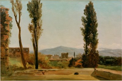 Farnese Bahçelerinde: Üç Kavak ve Monte by Pierre de Valenciennes
