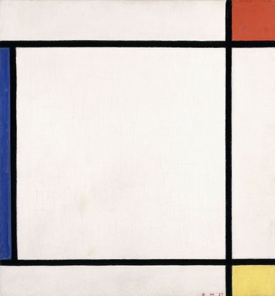 Kırmızı, Sarı ve Mavi ile Kompozisyon III by Piet Mondrian