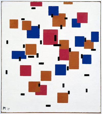 A Rengi Kompozisyon by Piet Mondrian