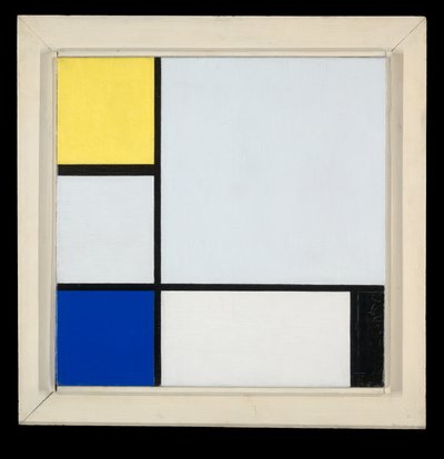 Sarı, Mavi, Siyah ve Açık Mavi ile Kompozisyon by Piet Mondrian