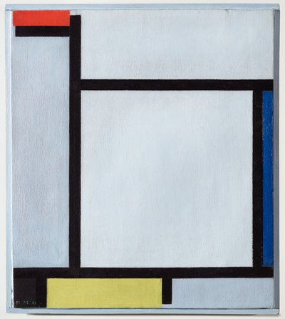 Kırmızı, mavi, siyah, sarı ve gri ile kompozisyon, 1921 by Piet Mondrian