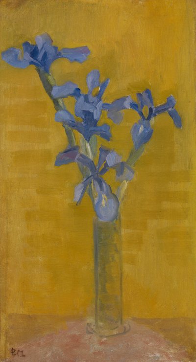 İrisler, c.1910 (tuval üzerine yağlı boya) by Piet Mondrian