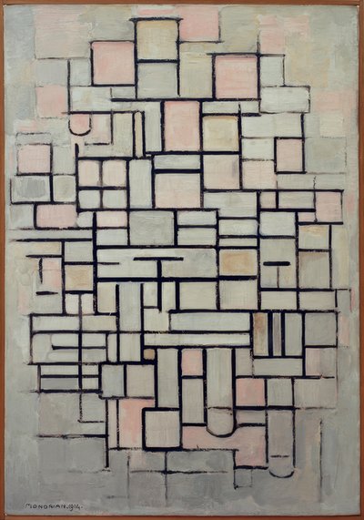 Kompozisyon No. IV; Kompozisyon 6 by Piet Mondrian