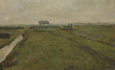 Amsterdam yakınlarındaki manzara, c. 1902. by Piet Mondrian