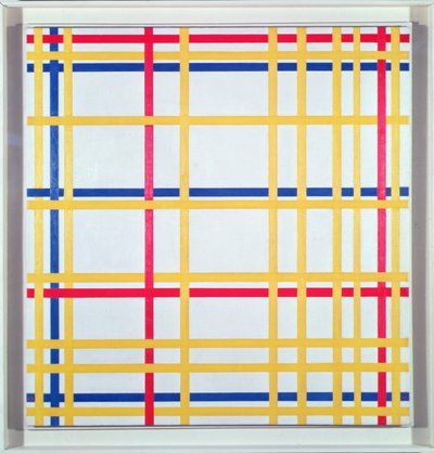New York Şehri ben by Piet Mondrian