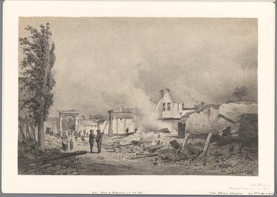 31 Mayıs 1870 yangınından sonra Bodegraven kalıntıları by Piet Schipperus