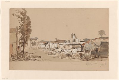31 Mayıs 1870 yangınından sonra Bodegraven kalıntıları by Piet Schipperus