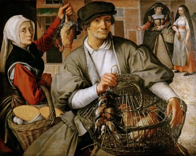 Pazar Sahnesi, c.1560-65 (tahta üzerine yağlı boya) by Pieter Aertsen